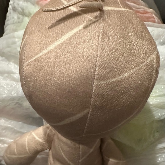 Ikea Mummy Halloween Lattjo 11” Plush Stuffed Animal Toy Beige White Smiling - Picture 5 of 5